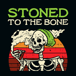 stoned to the bone svg, bone svg, cannabis svg clipart, silhouette svg, cricut svg files, digital download