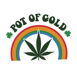 pot of gold svg, st patricks day svg, gold svg, cannabis svg, cannabis weed svg, digital download