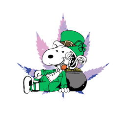 st patrick snoopy weed svg, st patricks day svg, snoopy svg, cannabis svg clipart, digital download