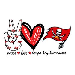 peace love buccaneers svg, sport svg, football svg, football teams svg, nfl svg, tampa bay svg, digital download