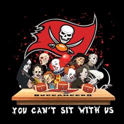 horror you can't sit with us tampa bay buccaneers nfl svg, tampa bay svg, football team svg, nfl svg, sport svg,cut file