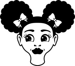 afro puffs girl face svg, black man svg, afro man svg, afro woman svg, black man svg, afro lady svg, digital download