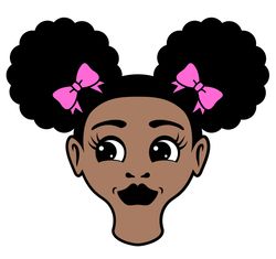 afro puffs girl svg, black man svg, afro man svg, afro woman svg, black man svg, afro lady svg, digital download-1