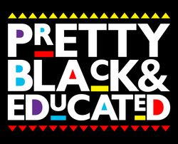 pretty black and educated martin svg, black gilr svg, afro woman svg file, afro girl svg, black girl clipart, cut file