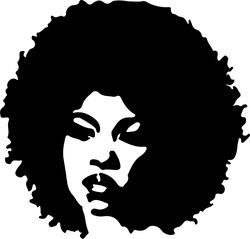 afro silhouette svg, black gilr svg, afro woman svg file, afro girl svg, black girl clipart, digital download
