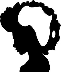 afro woman with africa svg, black gilr svg, afro woman svg file, afro girl svg, black girl clipart, digital download