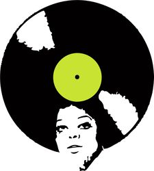 afro woman vinyl svg, black gilr svg, afro woman svg file, afro girl svg, black girl clipart, digital download