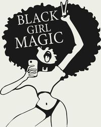 black girl magic svg, black gilr svg, afro woman svg file, afro girl svg, black girl clipart, digital download