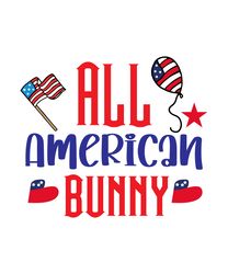 all american bunny svg, 4th of july svg, happy 4th of july svg, independence day svg, digital download