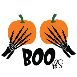 halloween pumpkin skeleton hand boobs svg, pumpkin boobie svg, skeleton hands dxf svg png eps, digital download