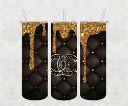 chanel tumbler png, chanel png, chanel tumbler wrap png, tumbler design, png file download-1