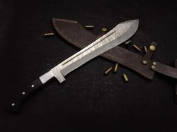 damasus steel precision-crafted tactical hunting knife, fixed blade bushcraft knife