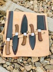 steel professional chef knife set. high-carbon german stainless steel.