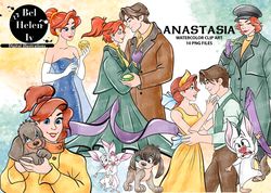 anastasia clip art, anastasia  watercolor clip art