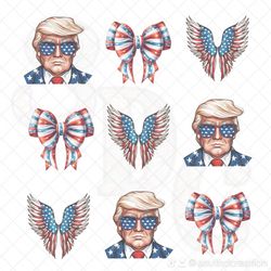 trump patriotic sublimation, trump 2024 digital png, red white blue digital png