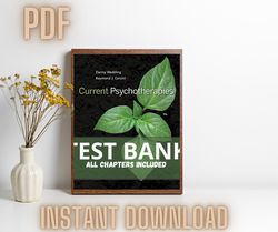 test bank for current psychotherapies 11th edition wedding full chapter