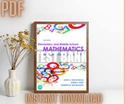 elementary and middle school mathematics: teaching developmentally 10th edition