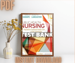 public health nursing 10th edition stanhope test bank