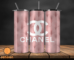 chanel  tumbler wrap, chanel tumbler png, chanel logo , luxury tumbler wraps, logo fashion  design 30