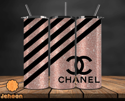 chanel  tumbler wrap, chanel tumbler png, chanel logo, luxury tumbler wraps, logo fashion  design 32