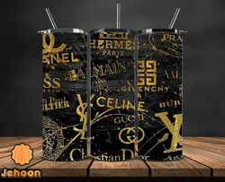 chanel  tumbler wrap, gucci tumbler png, lv logo, luxury tumbler wraps, logo fashion  design 33