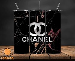 chanel  tumbler wrap, chanel tumbler png, chanel logo, luxury tumbler wraps, logo fashion  design 121