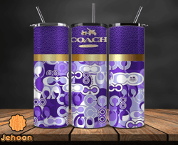 coach  tumbler wrap, coach tumbler png, coach logo, luxury tumbler wraps, logo fashion  design 129