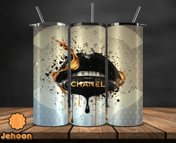 chanel  tumbler wrap, chanel tumbler png, chanel logo, luxury tumbler wraps, logo fashion  design 134