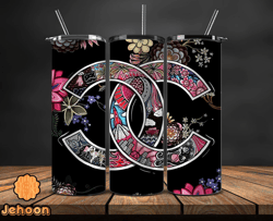 chanel  tumbler wrap, chanel tumbler png, chanel logo, luxury tumbler wraps, logo fashion  design 150