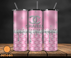 chanel  tumbler wrap, chanel tumbler png, chanel logo, luxury tumbler wraps, logo fashion  design 145