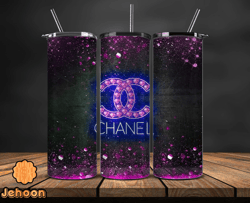 chanel  tumbler wrap, chanel tumbler png, chanel logo, luxury tumbler wraps, logo fashion  design 143