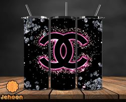 chanel  tumbler wrap, chanel tumbler png, chanel logo, luxury tumbler wraps, logo fashion  design 151