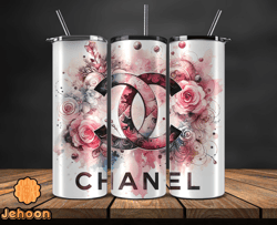 chanel  tumbler wrap, chanel tumbler png, chanel logo, luxury tumbler wraps, logo fashion  design 159