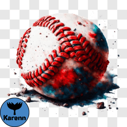 baseball with patriotic design png