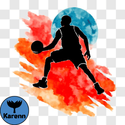 basketball player jumping to shoot the ball png