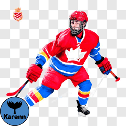 hockey player ready to hit puck with hockey stick png
