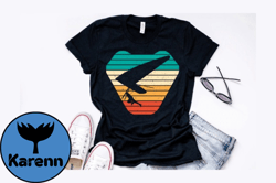 hang gliding vintage t shirt design