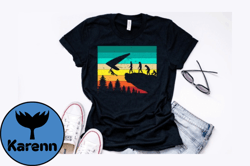 vintage hang gliding t shirt design