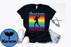 american football vintage design