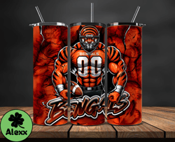 cincinnati bengalstumbler wrap, nfl logo tumbler png, nfl sports, nfl design png-07