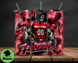 atlanta falconstumbler wrap, nfl logo tumbler png, nfl sports, nfl design png-02