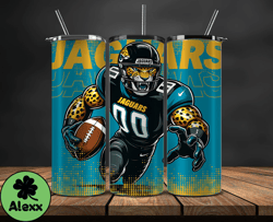 jacksonville jaguars nfl tumbler wraps, tumbler wrap png, football png, logo nfl team, tumbler design 15