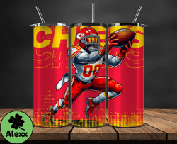 kansas city chiefs nfl tumbler wraps, tumbler wrap png, football png, logo nfl team, tumbler design 16