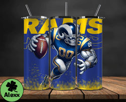 los angeles rams nfl tumbler wraps, tumbler wrap png, football png, logo nfl team, tumbler design 19