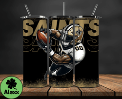 new orleans saints nfl tumbler wraps, tumbler wrap png, football png, logo nfl team, tumbler design 23