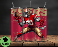 san francisco 49ers nfl tumbler wraps, tumbler wrap png, football png, logo nfl team, tumbler design 28