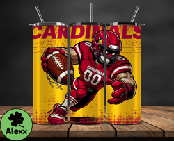 arizona cardinals  nfl tumbler wraps, tumbler wrap png, football png, logo nfl team, tumbler design 01