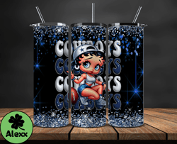 dallas cowboys tumbler wraps, nfl teams, betty boop tumbler, betty boop wrap, logo nfl png, tumbler design 12