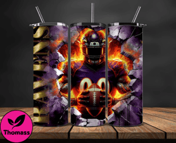 baltimore ravens cracked holetumbler wraps, , nfl logo,, nfl sports, nfl design png  26