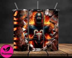 chicago bears  cracked holetumbler wraps, , nfl logo,, nfl sports, nfl design png  02